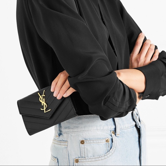 YSL Monogram Quilted Wallet - Picture 3 of 8